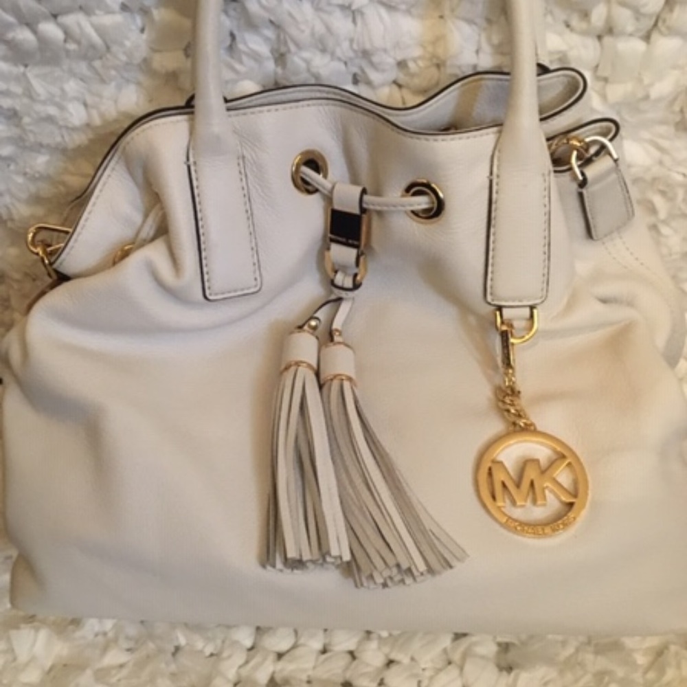 Michael Kors (White)Satchel Leather Handbag